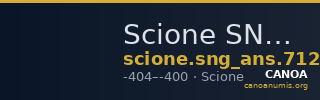 Scione SNG ANS Macedonia 712-3 — CANOA