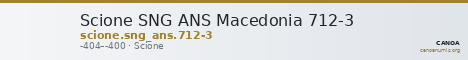 Scione SNG ANS Macedonia 712-3 — CANOA