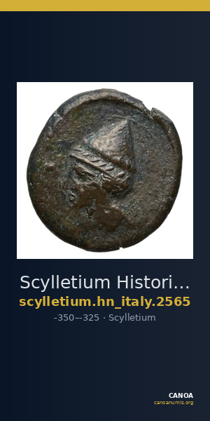 Scylletium Historia Numorum Italy 2565 — CANOA
