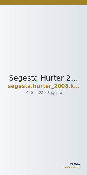 Segesta Hurter 2008 K23-K24 — CANOA