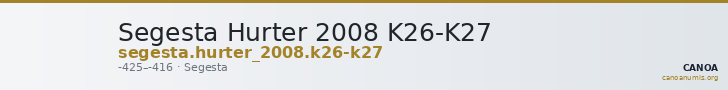 Segesta Hurter 2008 K26-K27 — CANOA