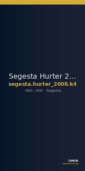 Segesta Hurter 2008 K4 — CANOA