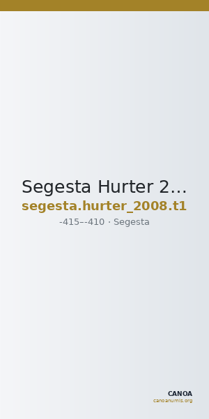 Segesta Hurter 2008 T1 — CANOA