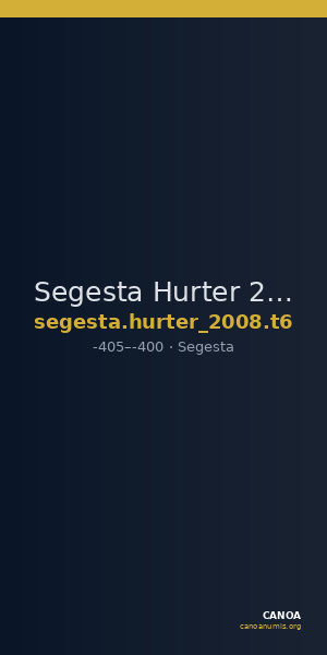 Segesta Hurter 2008 T6 — CANOA