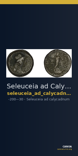 Seleuceia ad Calycadnum SNG Levante 680-9 — CANOA