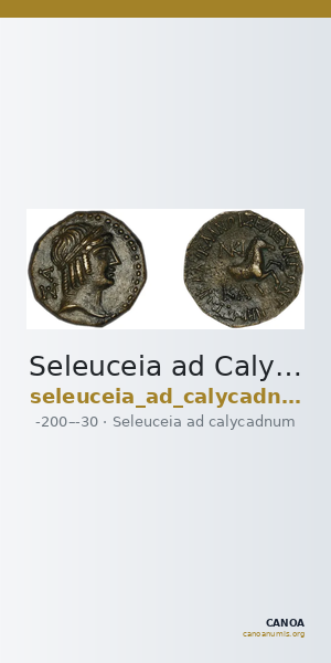 Seleuceia ad Calycadnum SNG Levante 690-8 — CANOA