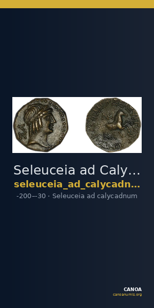 Seleuceia ad Calycadnum SNG Levante 690-8 — CANOA
