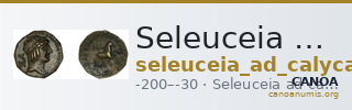 Seleuceia ad Calycadnum SNG Levante 690-8 — CANOA