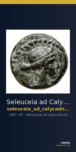 Seleuceia ad Calycadnum SNG Levante 699-700 — CANOA
