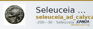 Seleuceia ad Calycadnum SNG Levante 699-700 — CANOA
