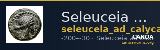 Seleuceia ad Calycadnum SNG Levante 699-700 — CANOA