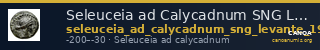 Seleuceia ad Calycadnum SNG Levante 699-700 — CANOA