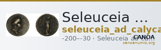 Seleuceia ad Calycadnum SNG Levante 701 — CANOA