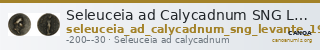 Seleuceia ad Calycadnum SNG Levante 701 — CANOA