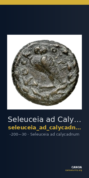 Seleuceia ad Calycadnum SNG Levante 710 — CANOA