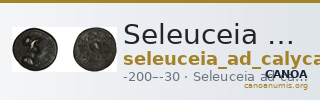 Seleuceia ad Calycadnum SNG Levante 711-15 — CANOA