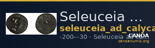 Seleuceia ad Calycadnum SNG Levante 711-15 — CANOA