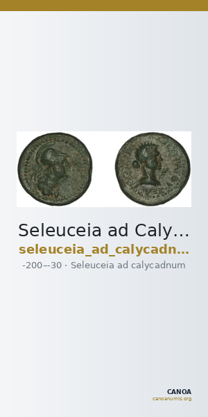 Seleuceia ad Calycadnum SNG Levante 716 — CANOA