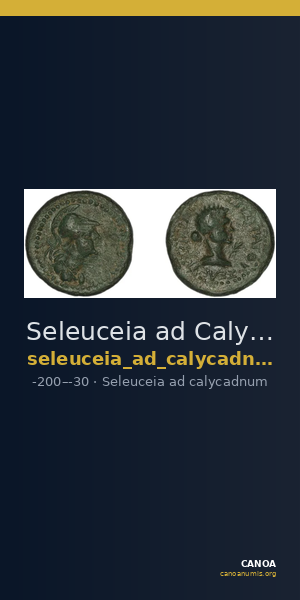 Seleuceia ad Calycadnum SNG Levante 716 — CANOA