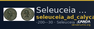 Seleuceia ad Calycadnum SNG Levante 716 — CANOA