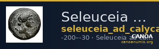 Seleuceia ad Calycadnum SNG Paris 952 — CANOA