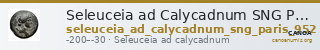 Seleuceia ad Calycadnum SNG Paris 952 — CANOA