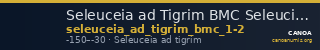 Seleuceia ad Tigrim BMC Seleucia ad Tigrim 1-2 — CANOA