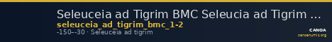 Seleuceia ad Tigrim BMC Seleucia ad Tigrim 1-2 — CANOA