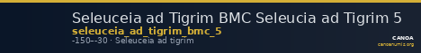 Seleuceia ad Tigrim BMC Seleucia ad Tigrim 5 — CANOA