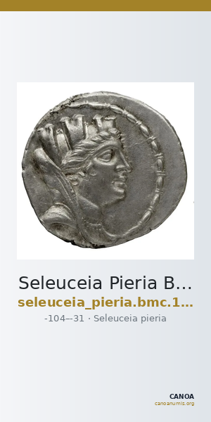Seleuceia Pieria BMC Seleuceia in Pieria 16-23 — CANOA