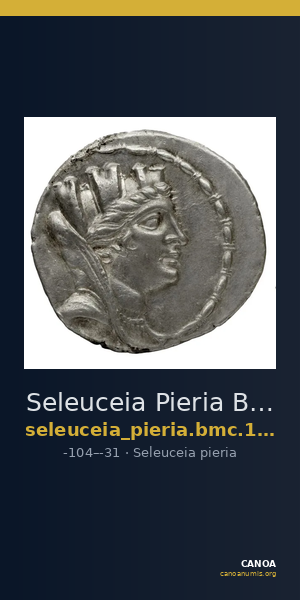 Seleuceia Pieria BMC Seleuceia in Pieria 16-23 — CANOA