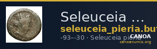 Seleuceia Pieria Butcher 2004 Autonomous coinage a — CANOA