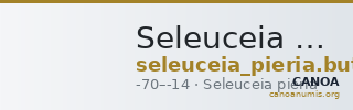 Seleuceia Pieria Butcher 2004 Type B — CANOA