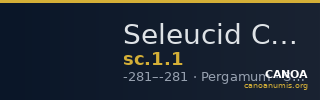 Seleucid Coins (part 1) 1 — CANOA