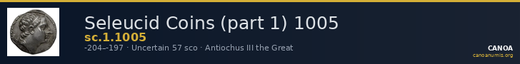 Seleucid Coins (part 1) 1005 — CANOA