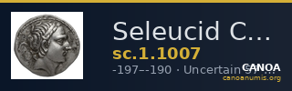 Seleucid Coins (part 1) 1007 — CANOA