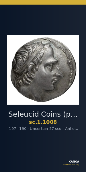 Seleucid Coins (part 1) 1008 — CANOA