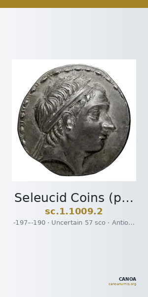 Seleucid Coins (part 1) 1009.2 — CANOA