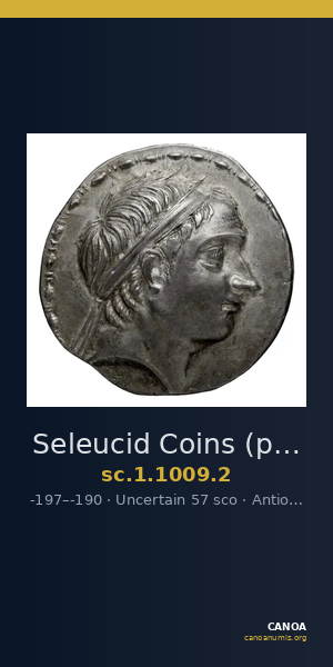 Seleucid Coins (part 1) 1009.2 — CANOA