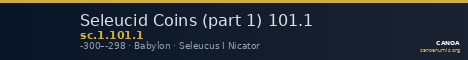 Seleucid Coins (part 1) 101.1 — CANOA