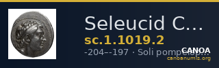 Seleucid Coins (part 1) 1019.2 — CANOA