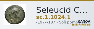 Seleucid Coins (part 1) 1024.1 — CANOA