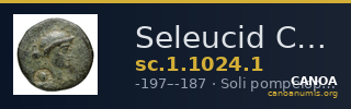 Seleucid Coins (part 1) 1024.1 — CANOA