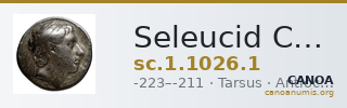 Seleucid Coins (part 1) 1026.1 — CANOA