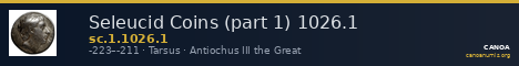 Seleucid Coins (part 1) 1026.1 — CANOA