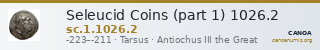 Seleucid Coins (part 1) 1026.2 — CANOA