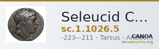 Seleucid Coins (part 1) 1026.5 — CANOA