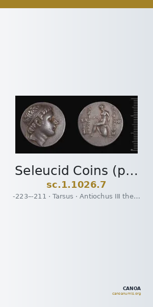 Seleucid Coins (part 1) 1026.7 — CANOA