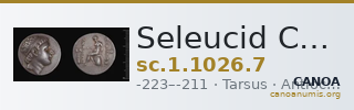 Seleucid Coins (part 1) 1026.7 — CANOA