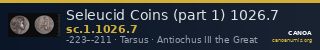 Seleucid Coins (part 1) 1026.7 — CANOA